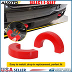 Set of 2 Red Front Bumper Tow Eye Hook Covers for Chevy Silverado 1500 (2007–2024)