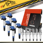 Set of 6 Ignition Coils & Iridium Spark Plugs for BMW 325Ci 330Ci 330i X5 (2001–2006)
