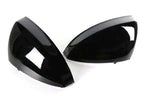 Gloss Black Side Wing Mirror Caps w Lane Assist for Audi TT TTS (2014–2023)