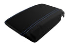Console Lid Pull Over Cover Leather for Volvo V70 S60 (2005–2007) Blue Stitch