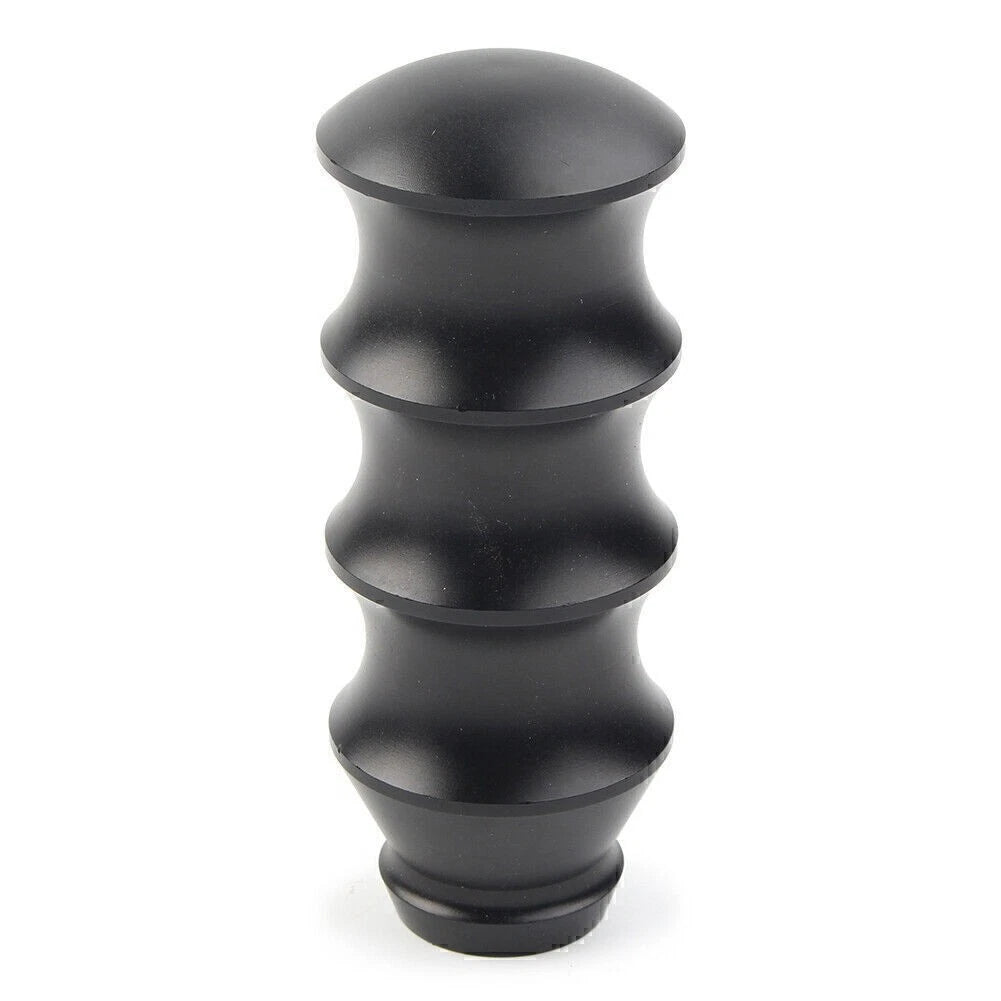 Manual Gear Shift Knob Lever for Universal Applications (Aluminum, Black)