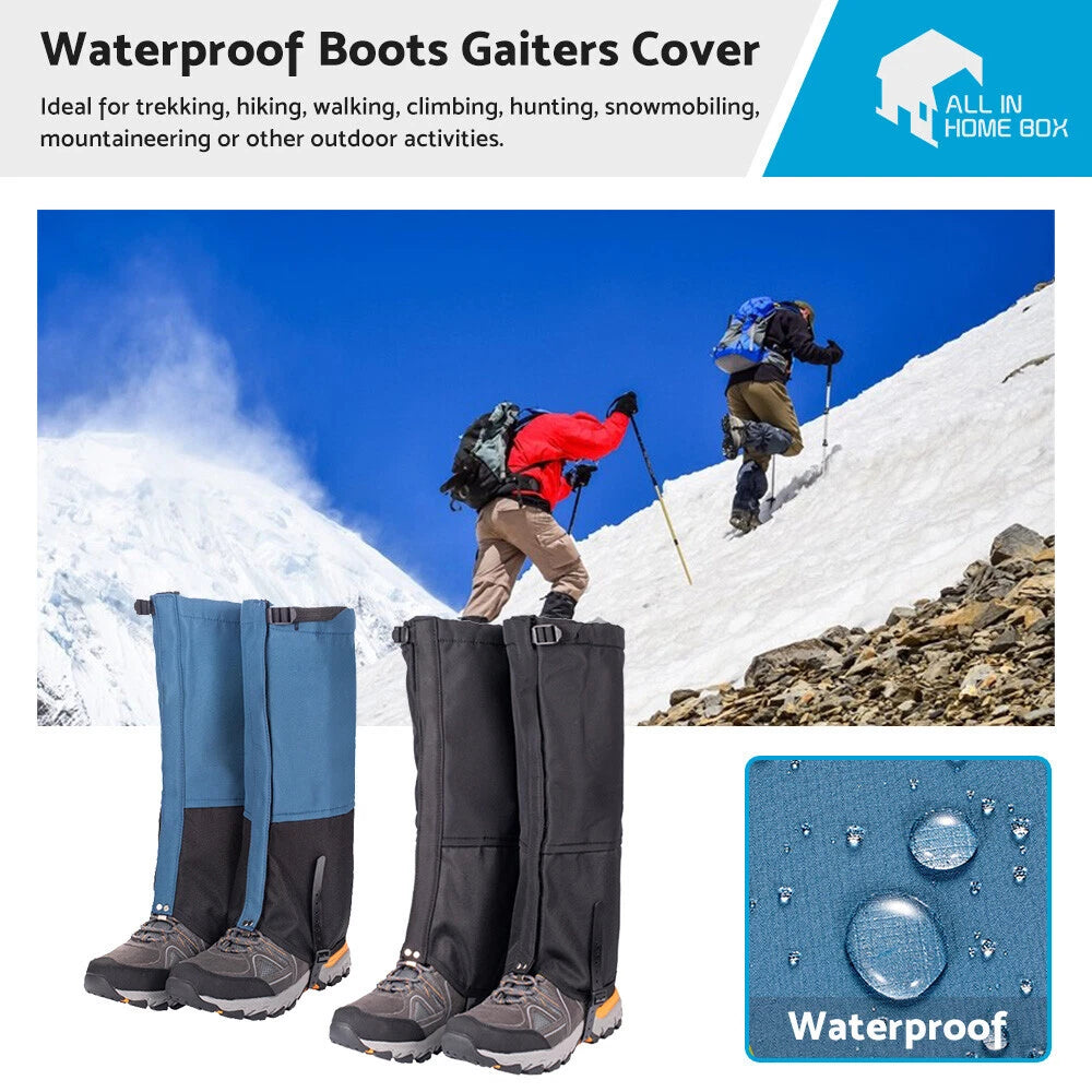 Waterproof Snow Hiking Gaiters for Boots (Universal Fit)