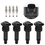 Set of 4 Ignition Coils & Iridium Spark Plugs for Hyundai Veloster (2013–2015)