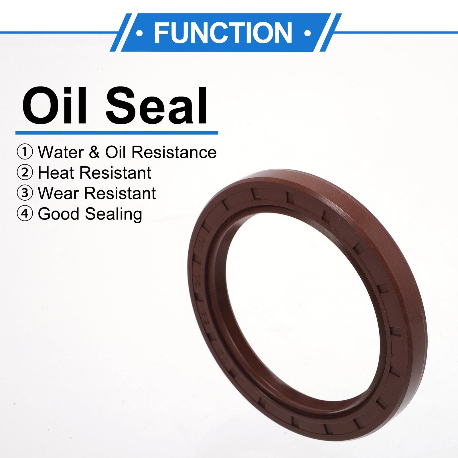 Set of 2 Oil Seal Rotary Shaft Seal FKM Rubber 68x90x10mm 683867304988