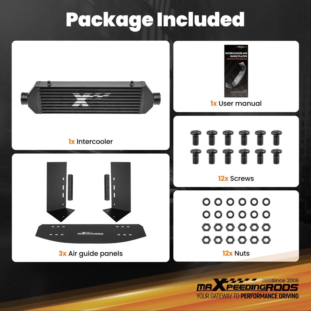 2.5" Front Mount Intercooler Bar & Plate for Universal Applications (710mmX190mmX65mm)