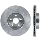 Front Drilled Slotted Brake Rotors for Toyota Matrix Corolla Scion xD (2003–2013)