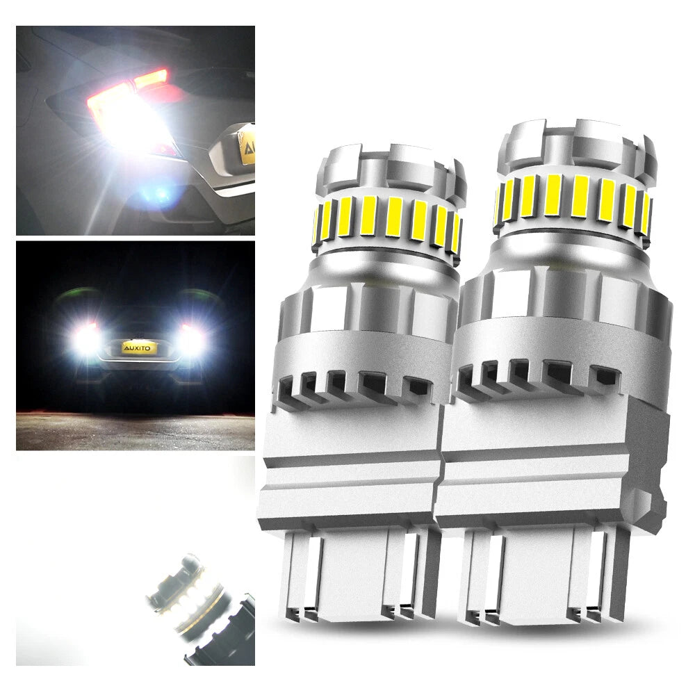 2X 3157 LED Backup Reverse Light Bulbs White for Chevy Silverado 1500 (2014–2023)