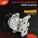 A/C Compressor with Clutch for Toyota Hilux (2001–2006) 2.4L L4