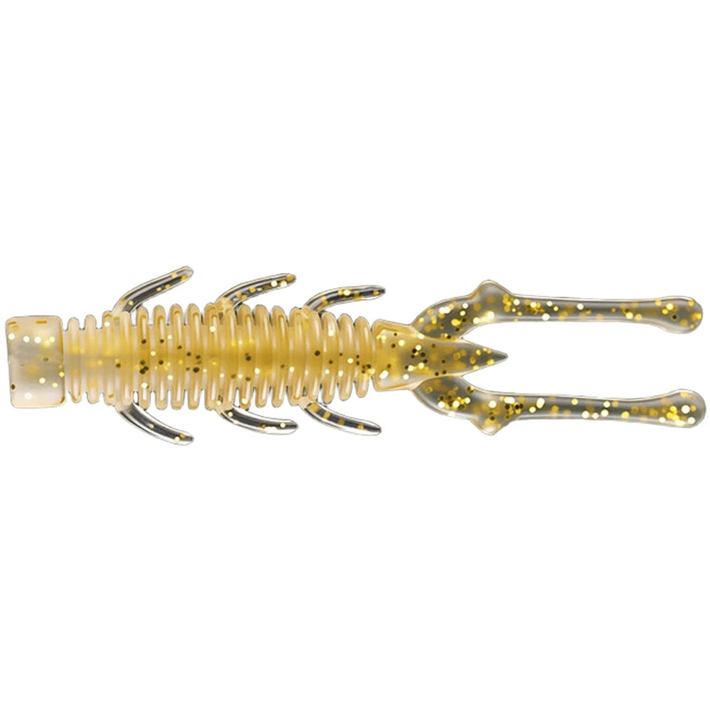 Set of 10 TPE Soft Shrimp Lures 7.5cm 2.5g for Bass Perch Fishing