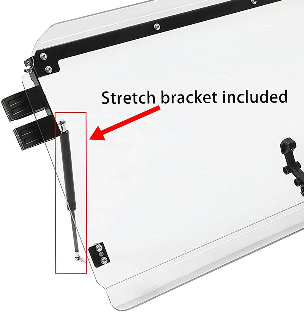 2-in-1 Flip Front Windshield Scratch Resistant for Arctic Cat Wildcat 4 1000 (2013–2018)