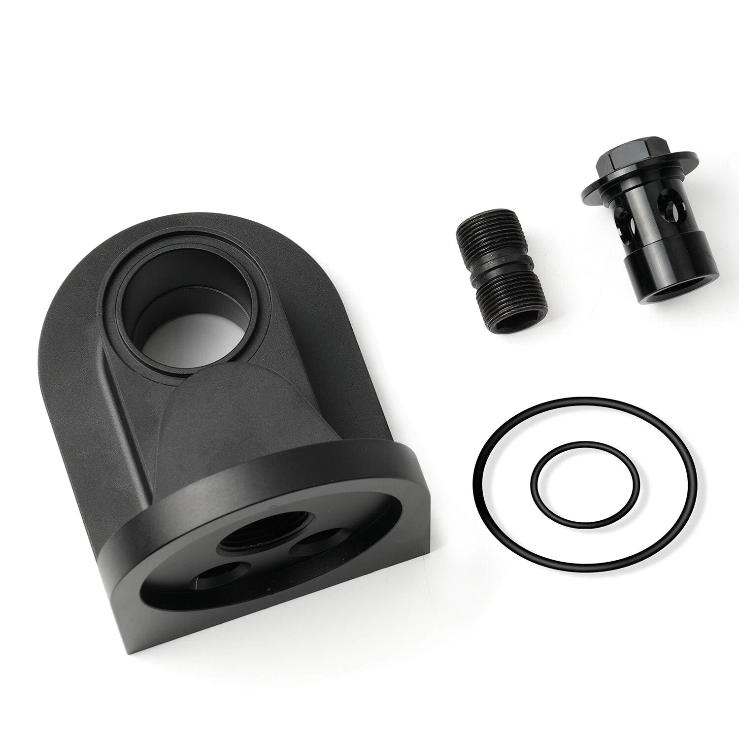 M-6880-B50 90 Degree Billet Oil Filter Adapter for Ford Mustang (1965–1995)