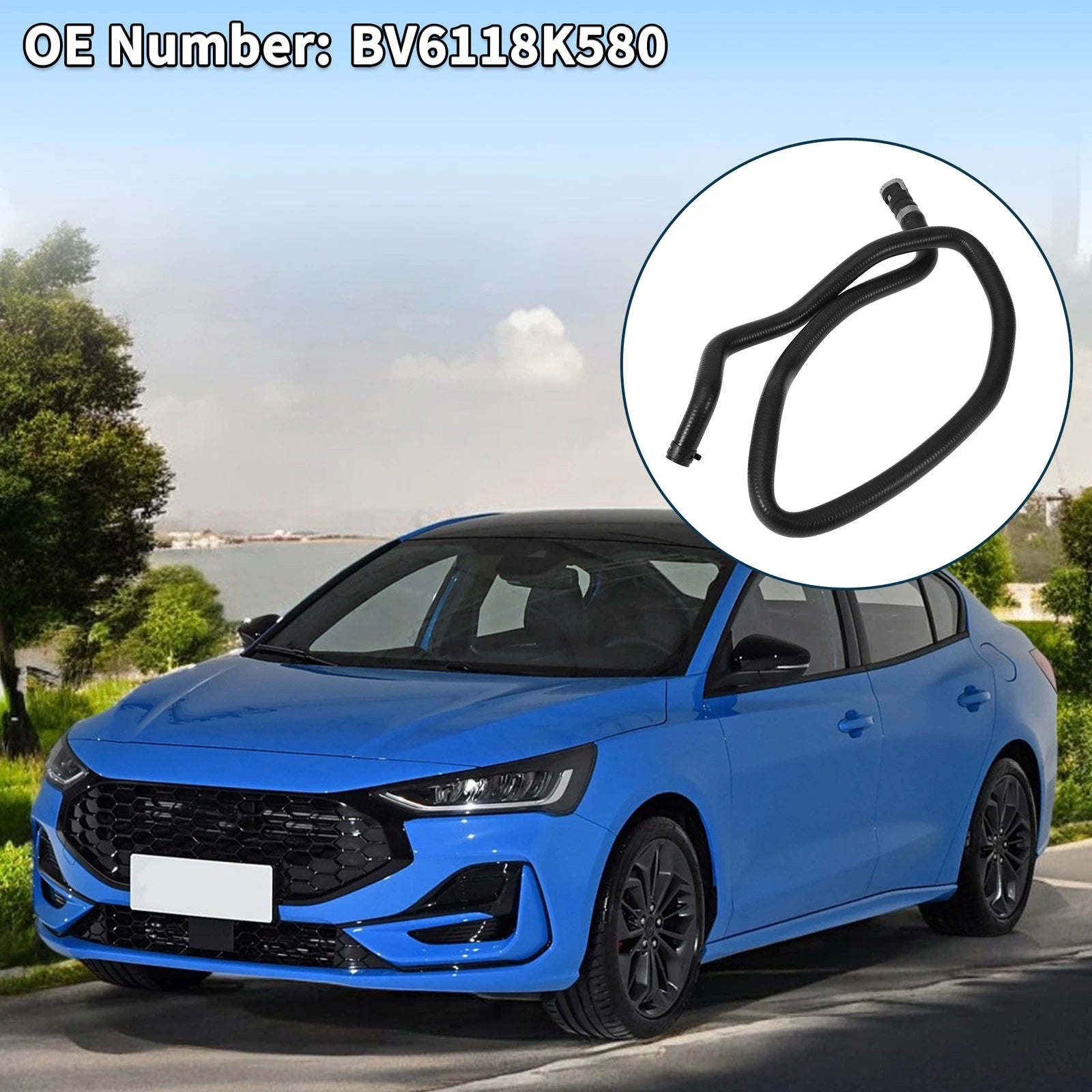 Radiator Hose Warm Air Outlet Pipe for Ford Kuga Focus (No.BV6118K580) Rubber