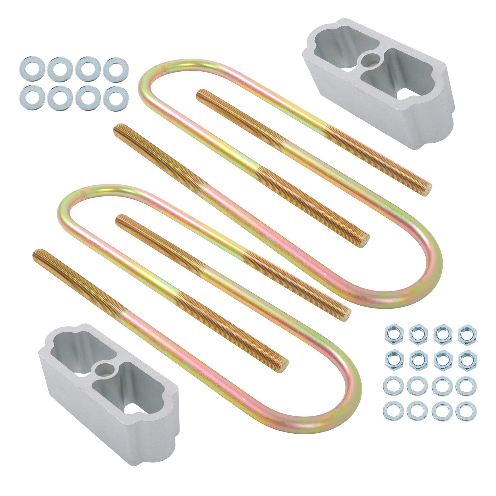 Set of 2 Drop Lowering Blocks for Chevy Belair Nomad 150 210 (1955–1957)