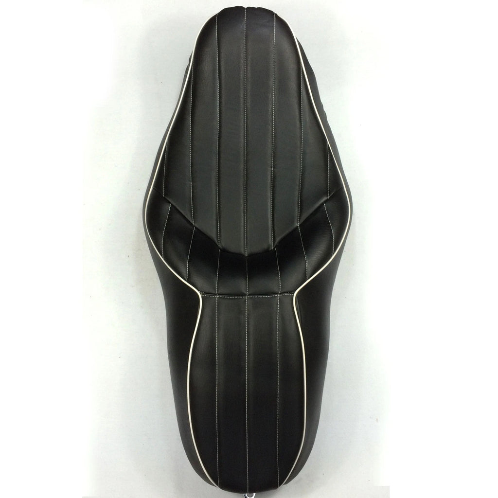 2X Vertical Stripes Seat for Harley FLHR FLHX (2007–2015)