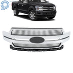 Chrome Front Bumper Upper Grille for Ford F-150 F150 (2018–2020)