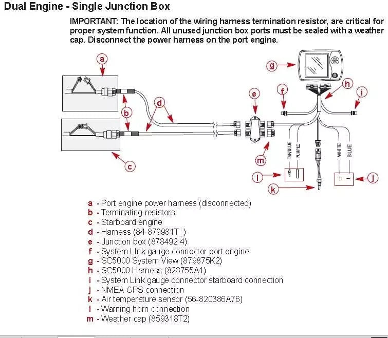 CAN Data Harness for Mercury Marine (1984–Present) 84-879981T10