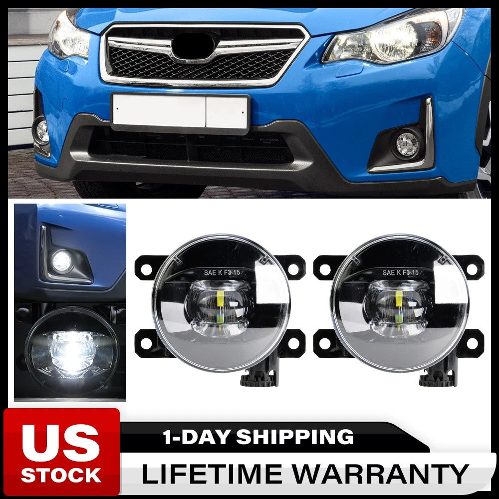 2X Fog Lights for Subaru Forester (2014–2020) Front Driver & Passenger Side