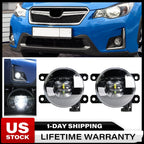 2X Fog Lights for Subaru Forester (2014–2020) Front Driver & Passenger Side