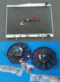 Aluminum Radiator & Fans for Nissan Skyline R33 R34 GT GTT GTR (1993-2003)