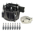 Distributor Rotor Cap & Rapidfire Spark Plugs Kit for Chevy K20 GMC V8 (1970–1980)