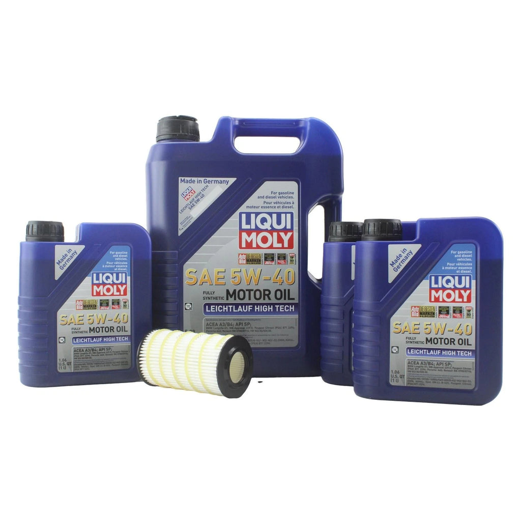 Oil Change Kit 8L Liqui Moly 5W-40 Wix for Mercedes C300