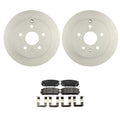 Set of 2 Bosch QuietCast Rear Rotors & TRW Pro Ceramic Pads for Equinox (2010–2017)