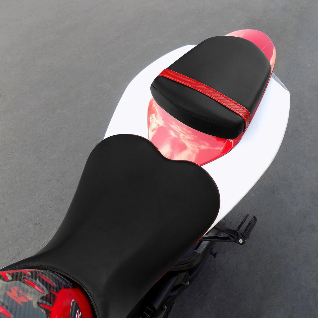 PU Leather Seat for Suzuki GSXR 600 750 (2006–2007) Black Red
