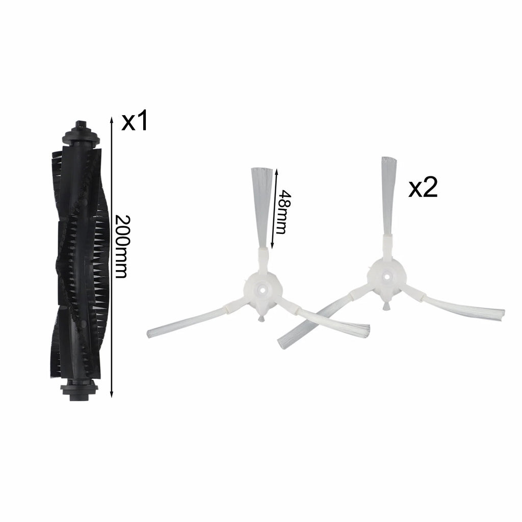 Roller Brush and Side Brushes for Qihoo S6 Vacuum Cleaner (2018–2023)