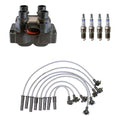 Set of 4 Denso Ignition Coil Wires & Bosch Iridium Spark Plugs for Mustang