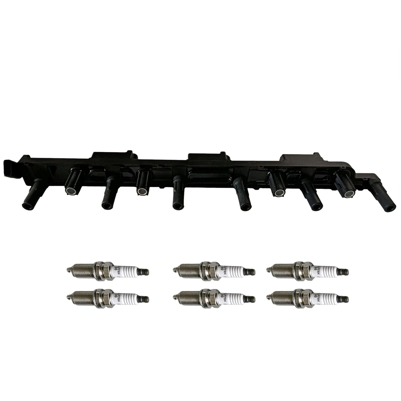 Ignition Coil & 6X Spark Plugs for Jeep Grand Cherokee Wrangler (1997–2006)