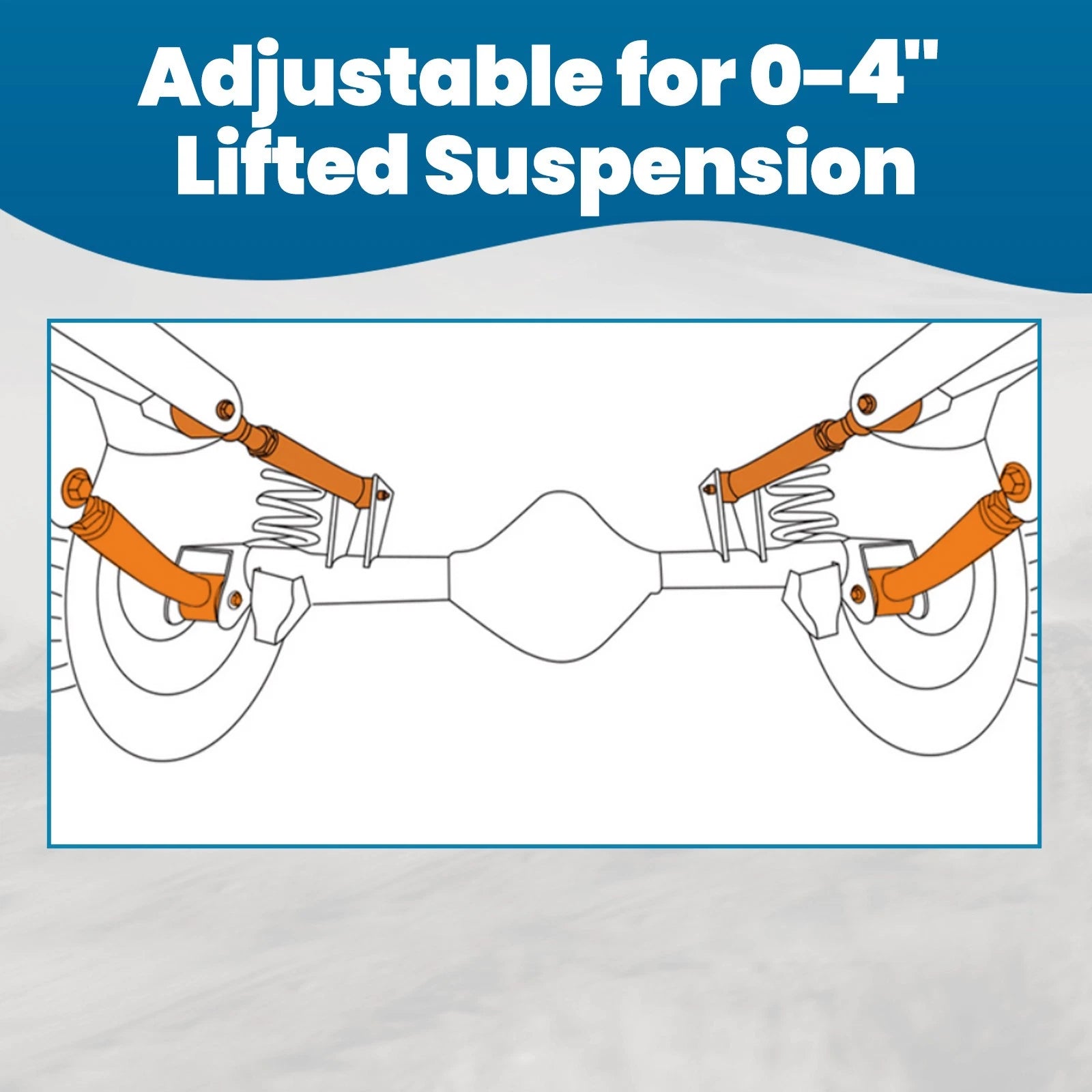 Set of 2 Rear Upper and Front Lower Control Arms for Jeep Grand Cherokee ZJ (1993–1998)