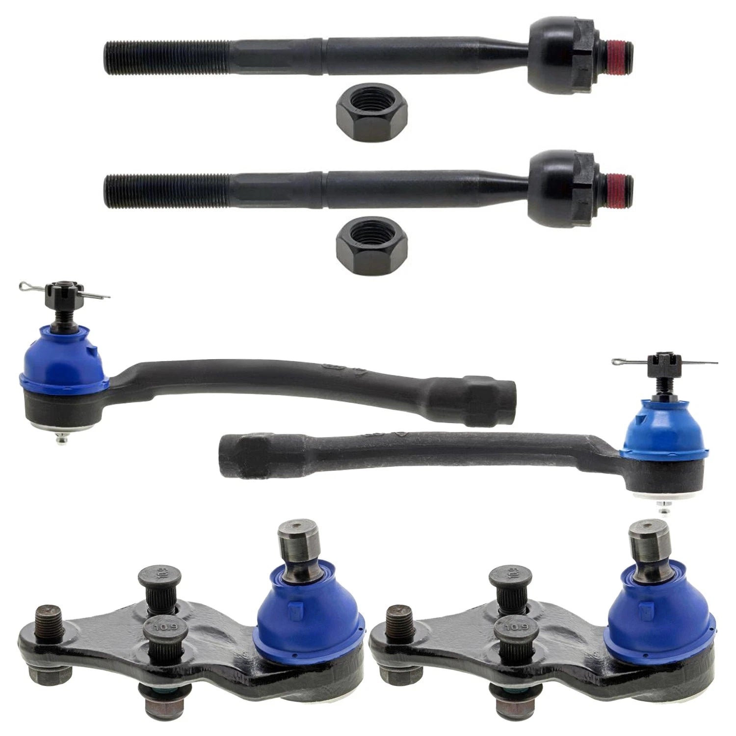 Mevotech Supreme Tie Rods & Lower Ball Joints Kit for Kia Soul (2010–2023)