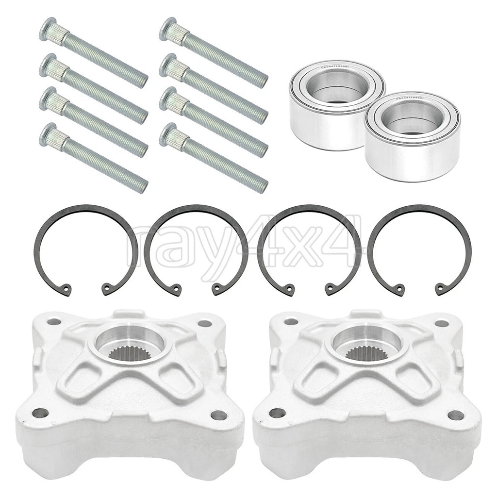 Front Wheel Hubs & Bearings & Studs for Polaris RZR 570 800 RZR S 800 (2008–2014)