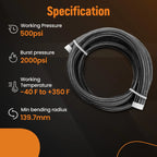 Nylon Steel Braided Oil Fuel Hose for Universal Applications (500psi)