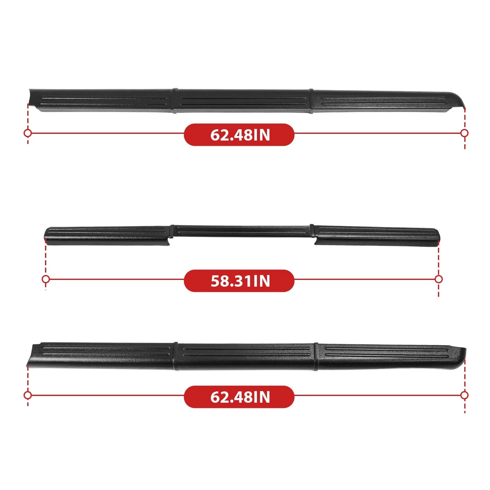 Bed Rail Caps & Tailgate Protector for Nissan Frontier (2005–2012)