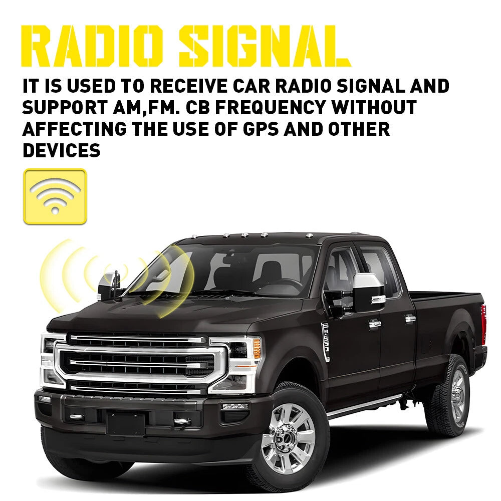 7" Short Black Antenna Mast for Toyota Tundra (2000–2020)