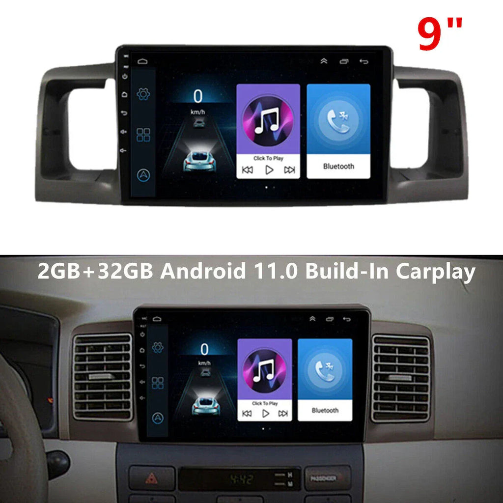 9" Android 11 Stereo Radio  32GB GPS for Toyota Corolla (2003-2008)