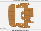 EVA Pad Teak Flooring Mat for Sabre 45 Salon Express (2021)