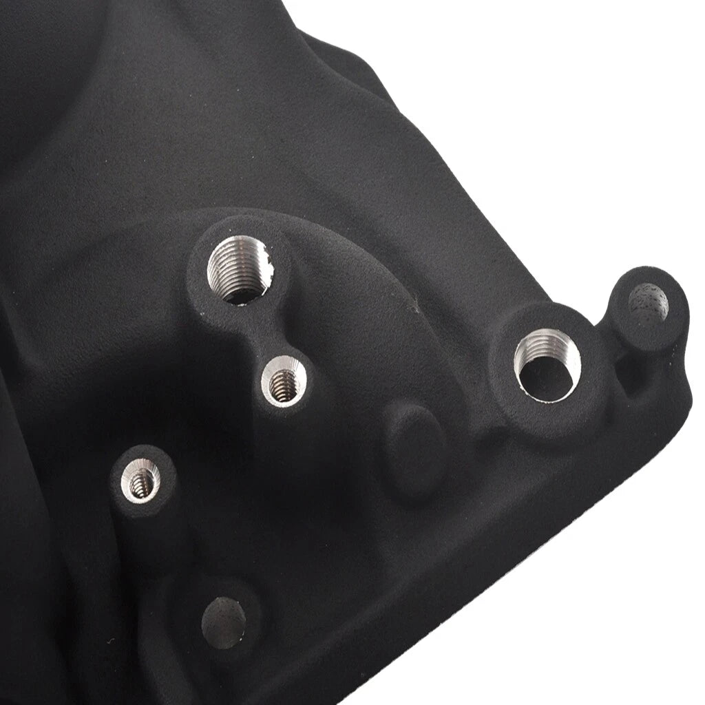 Dual Plane Satin Aluminum Intake Manifold for SBF 260 289 302 (1962–1995)