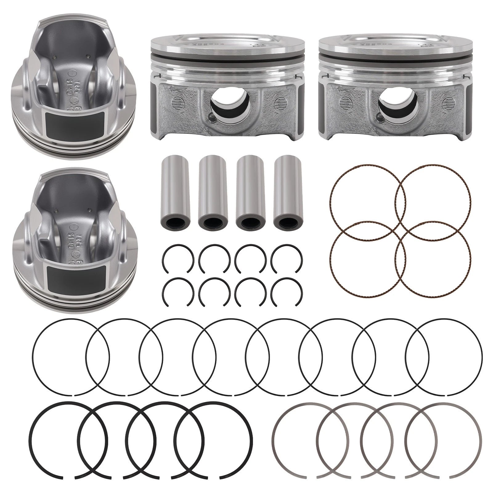 Set of 4 Pistons & Rings Kit for Chevy Cruze Sonic Trax Encore (2011–2021)