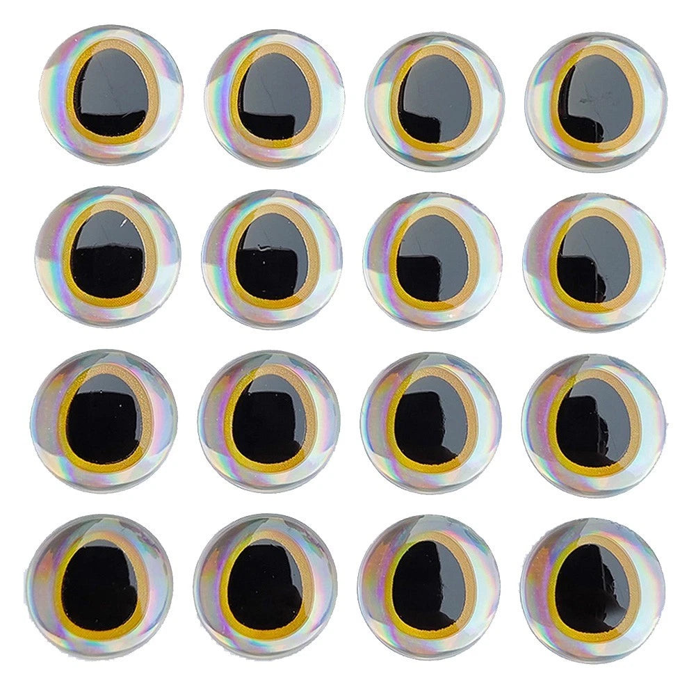 3D Holographic Fishing Lure Eyes Stickers 10mm 12mm