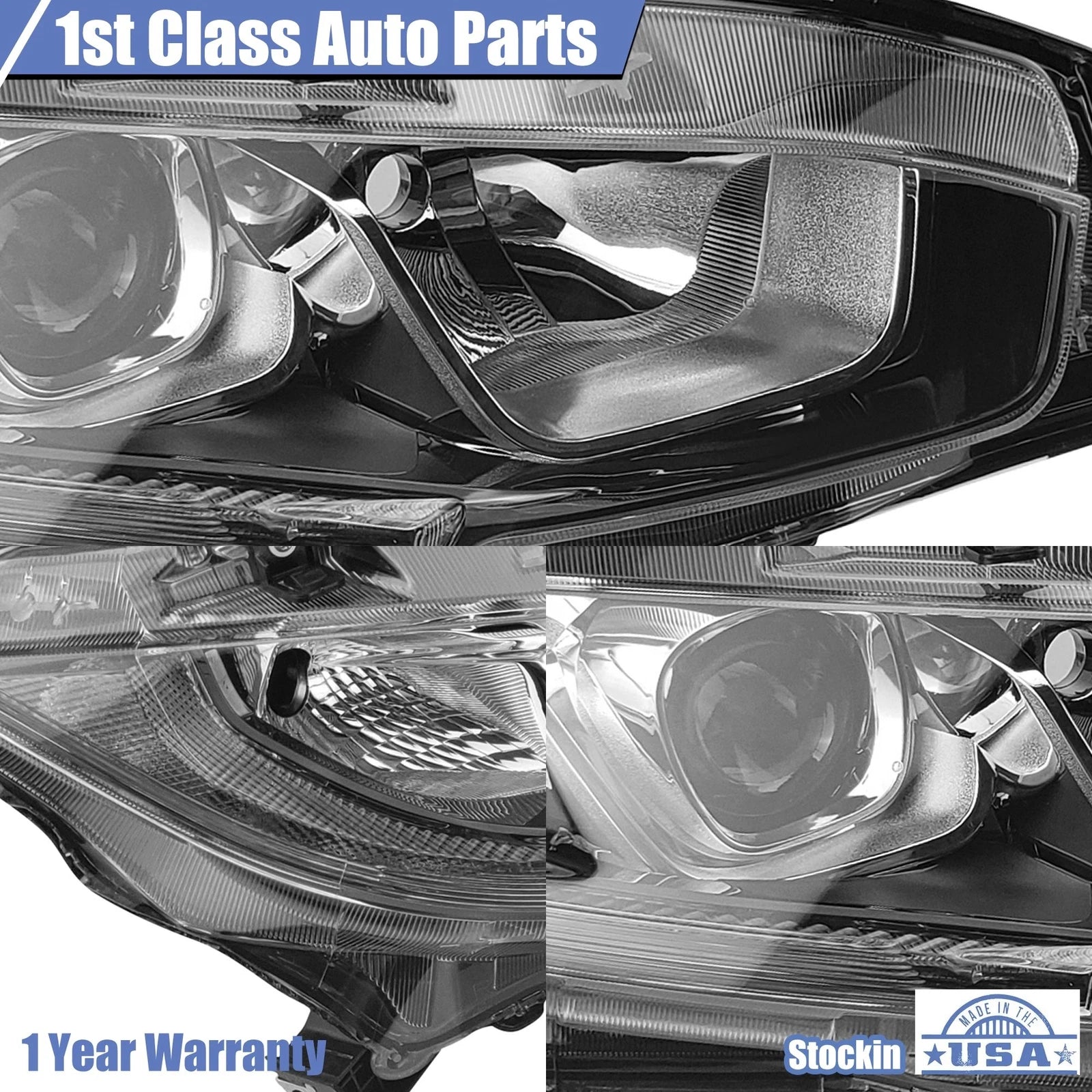 LED DRL Headlight Lamp Right Side for Honda Civic (2016–2021)