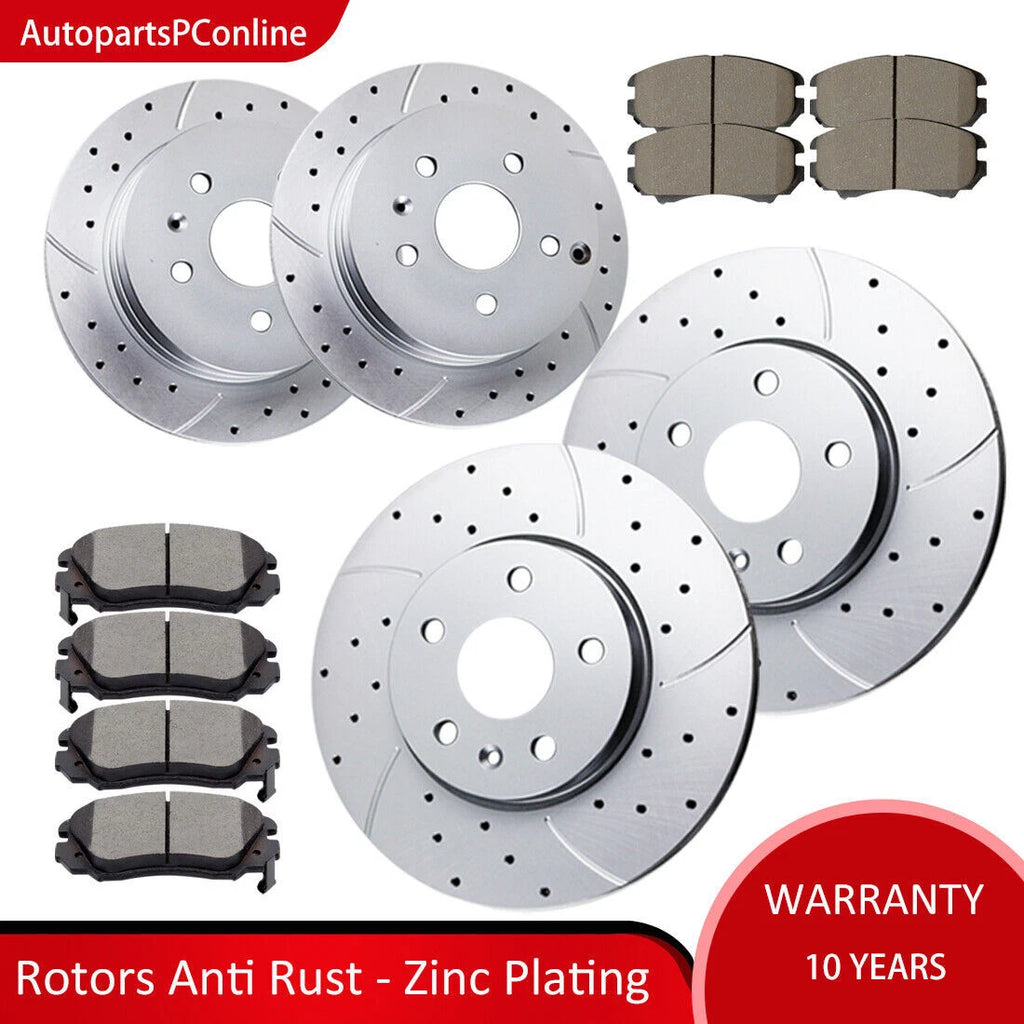 Brake Rotor and Pad Kit for Chevrolet Equinox Terrain (2010–2017)