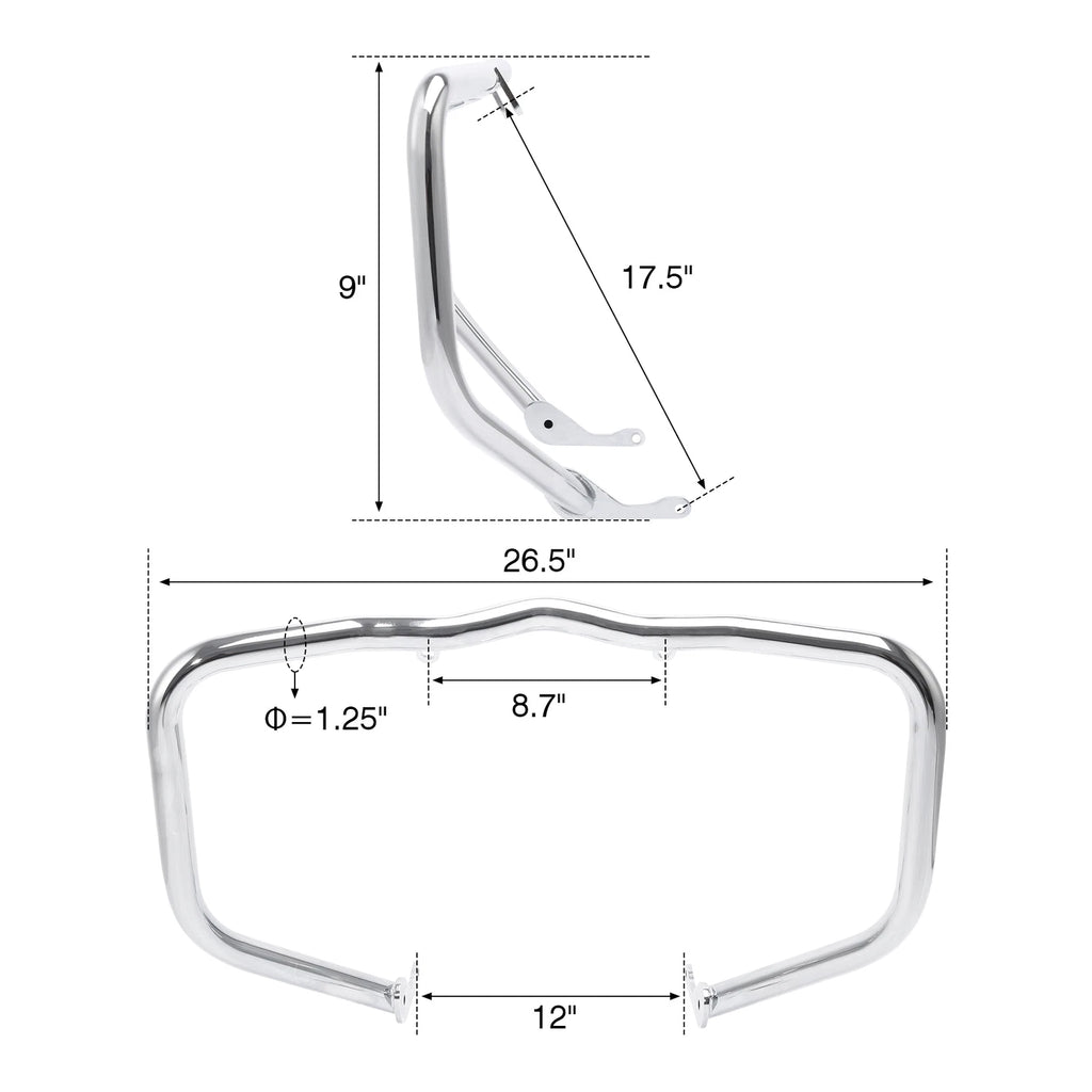 Chrome Highway Engine Guard Bar for Harley Nightster Special RH1250S (2021–Present)
