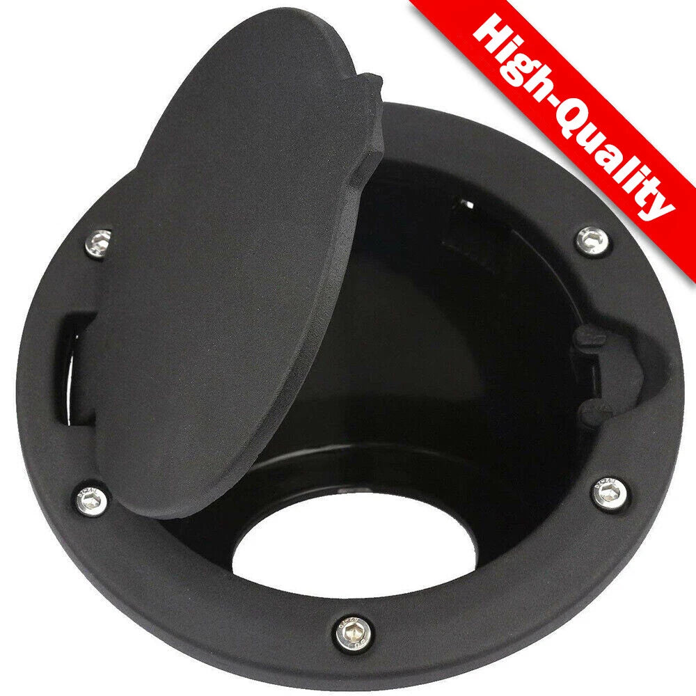 Aluminum Fuel Filler Door Gas Cap for Jeep Wrangler JK Unlimited (2007–2018)