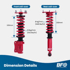 Coilovers Suspension Lowering Kit for Mazda RX-7 FC (1985–1992)