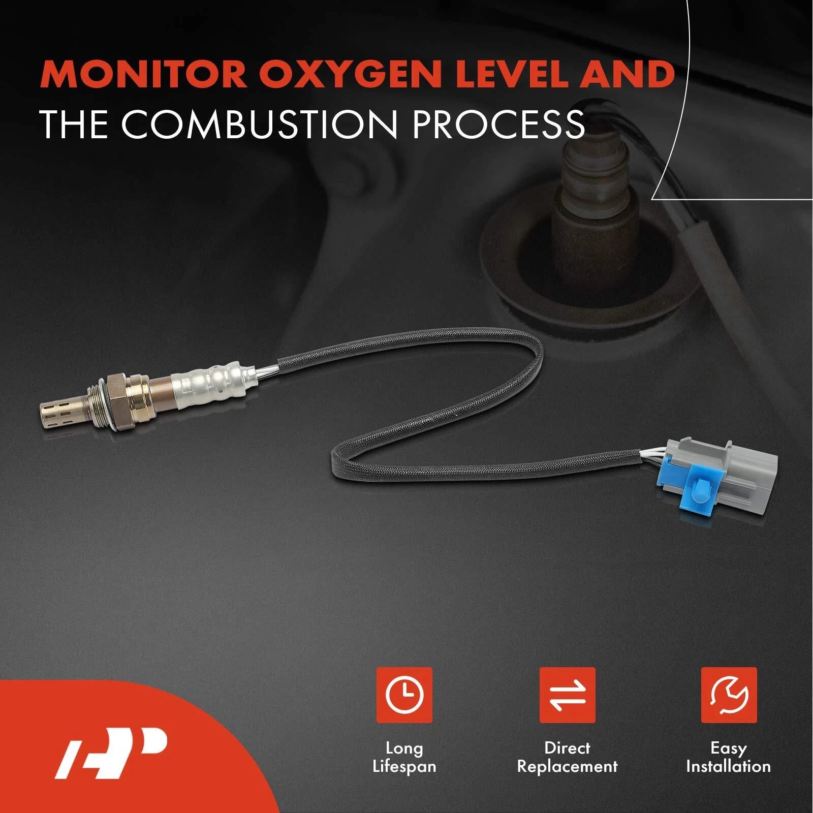 2X Upstream O2 Oxygen Sensors for Mitsubishi Galant L4 2.4L (2007–2011)