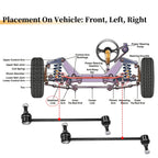 2pcs Front Stabilizer Sway Bar Link for Nissan Sentra (2007–2012) No.K750096