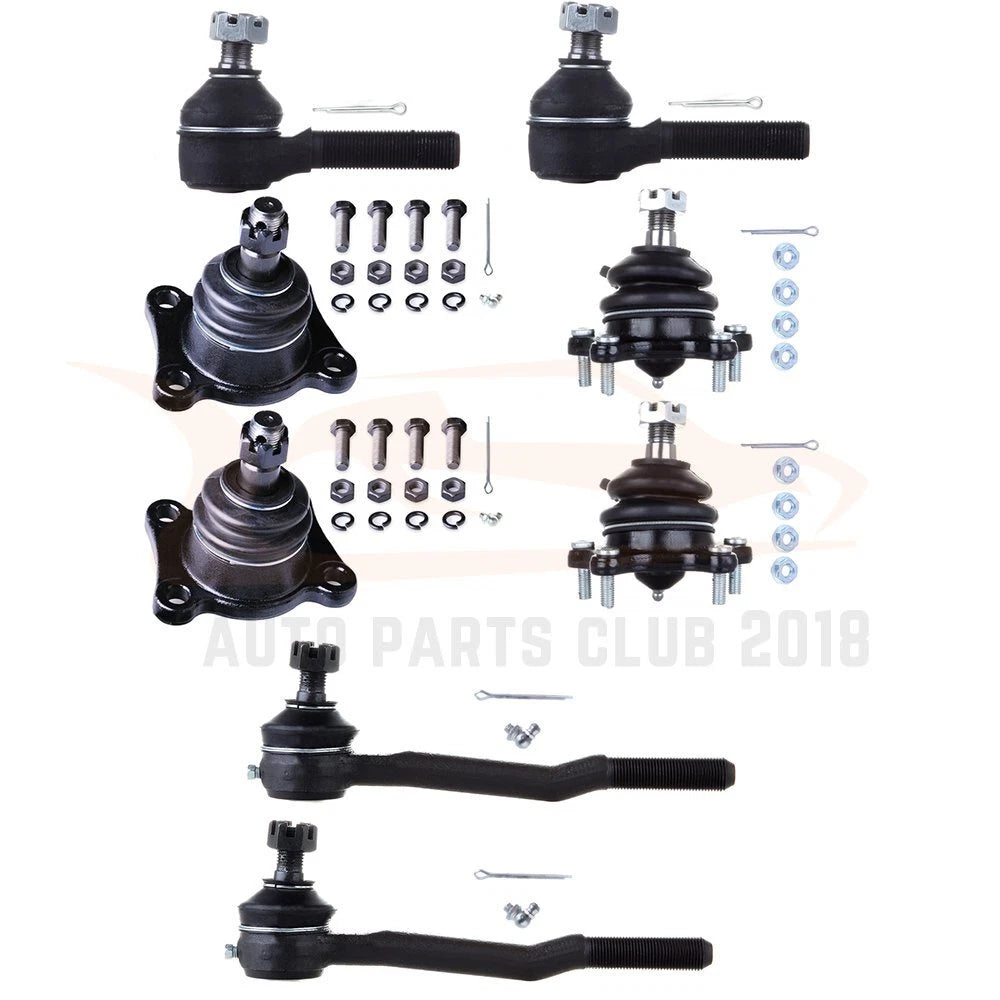 Set of 8 Suspension Tie Rod Ends & Ball Joints for Toyota Pickup 4WD