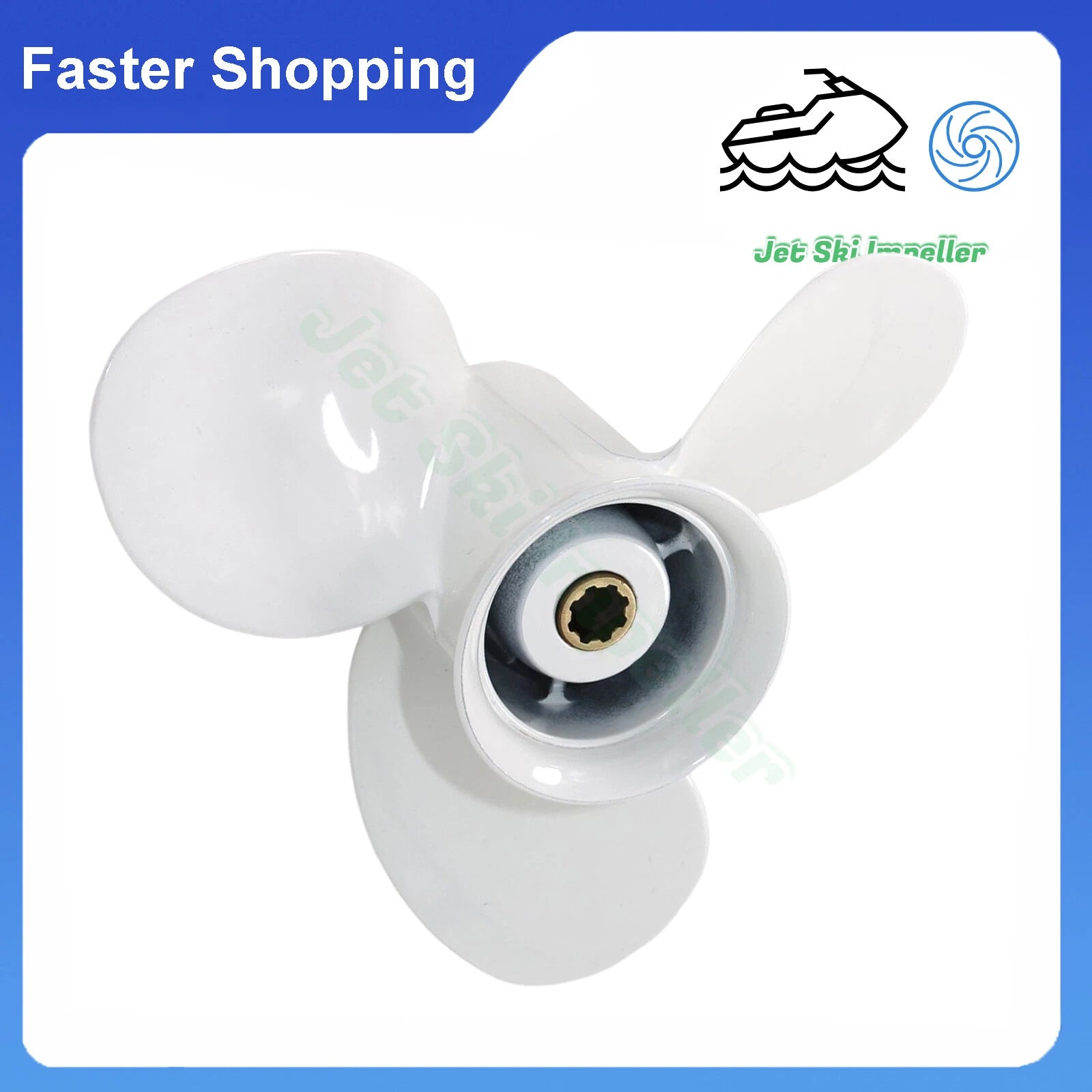 Boat Propeller 9 1/4X8 for Yamaha Outboard 9.9HP 15HP 20HP (8 Spline Tooth)